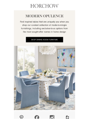 Horchow Mail Order - New arrivals for your dining room refresh
