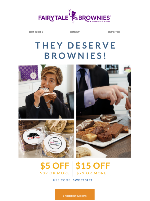 Fairytale Brownies - Sweeten business relationships and save.