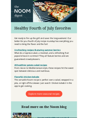 Noom - Fourth of July dishes you need to try