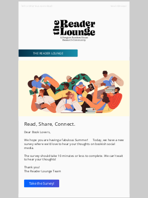 Penguin Random House - New Survey: We'd love to hear your thoughts! 📚