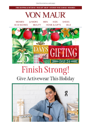 Von Maur - 🎄Activewear for the Win!