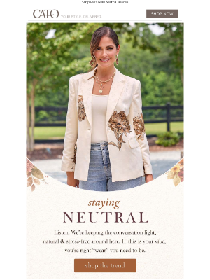Cato Fashions - It’s time for something NEW!