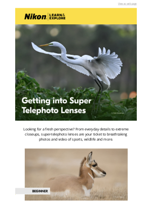 NikonUSA - LEARN how to get closer to the action
