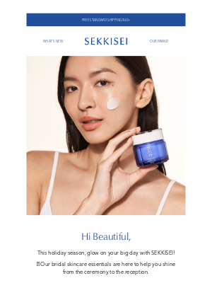 Sekkisei-usa - ❄️✨ Get Radiant Skin for Your Special Day, Beautiful! 💍