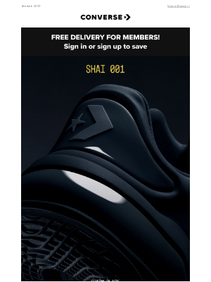 Converse - Coming soon: new SHAI 001 colours