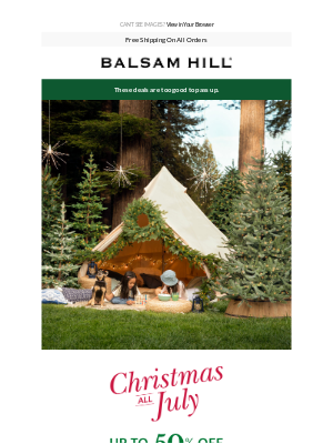 Balsam Hill - More Christmas All July Deals Added