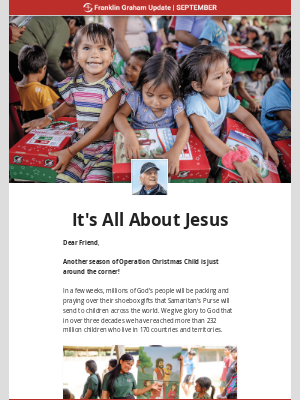 Samaritan's Purse - Focus on Operation Christmas Child