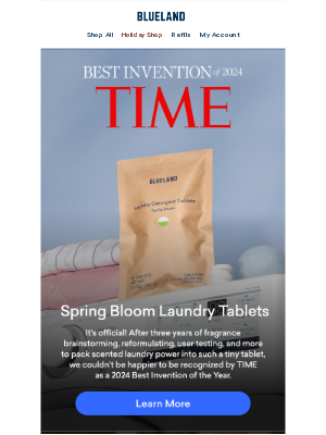 Blueland - Our laundry detergent is a TIME Best Invention!