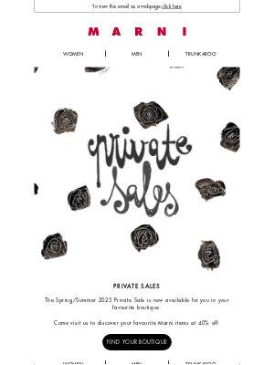 Marni - Exclusive Private Sale | Spring/Summer 2025