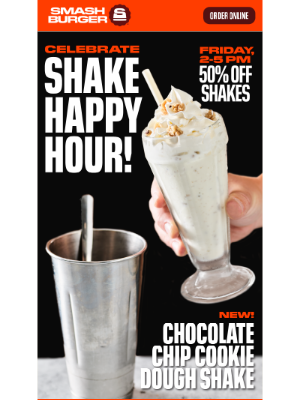 Smashburger - Sweet! ½ off Shakes 😎​
