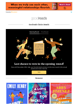Goodreads - Reminder: Choose the Best Books of the Year