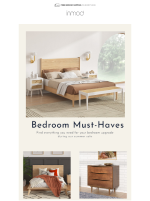 Inmod - Your bedroom essentials are on sale!