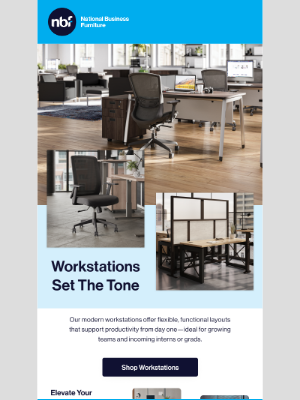 National Business Furniture - Workstations Set The Tone
