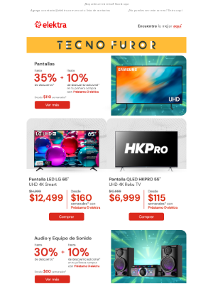 Elektra (Mexico) - 📲 10% de descuento ADICIONAL en tu primera compra en la App 🔥✨