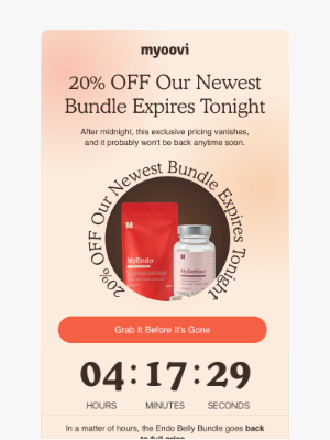 Myoovi - Your Endo Belly Bundle deal expires tonight!