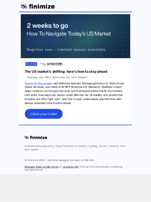 Finimize - 🗓️ Where to find stability – and growth – in today’s US market