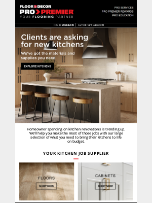 Floor and Decor Pro - Your kitchen jobs just got easier