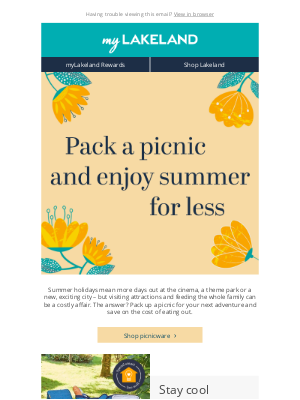 Lakeland (UK) - Pack up your picnic and save