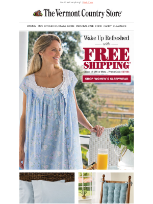 Vermont Country Store - Relax! Shipping is Free