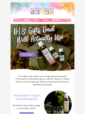 Aura Cacia - Father’s Day DIYs, Made Easy.