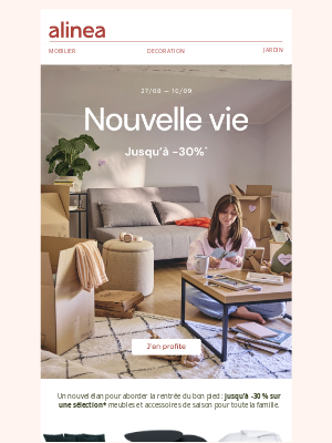 Alinea Consulting (France) - Jusqu'à -30%... pour une nouvelle vie !