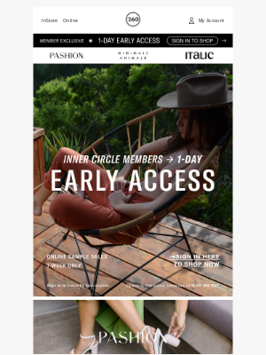 ⭐️SHOP EARLY ACCESS →Italic, Minimale Animale, & Pashion Footwear