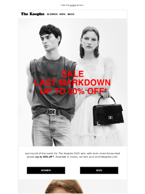 The Kooples - Last markdown | Even more discounts