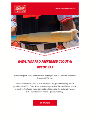 Rawlings Sporting Goods - Swing the New Pro Preferred Clout Ai