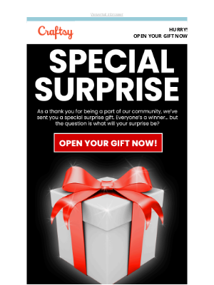 HURRY! Don’t forget to open your surprise 🎁