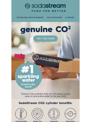 SodaStream - Get genuine CO2 Cylinders delivered to your doorstep🚚