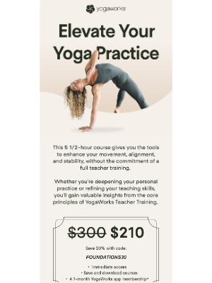 YogaWorks - ⬆️ Elevate your yoga practice
