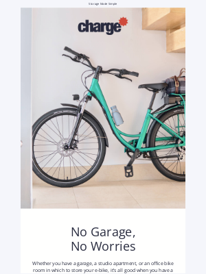 Charge E-Bikes - Where to Store Your E-bike? Pretty Much Anywhere