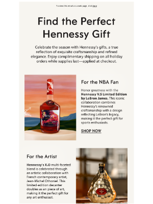 Hennessy - Need a Gift Idea?