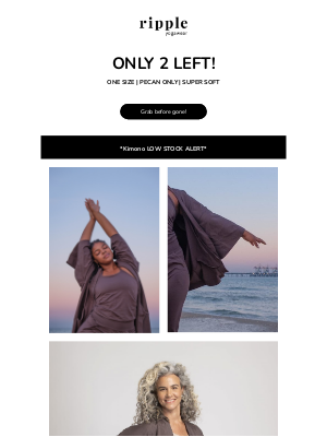 Ripple - LOW STOCK ALERT: PECAN Kimono is running out 🤎