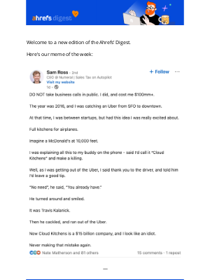 Ahrefs - Ahrefs’ Digest #239: AIOs cite AI content more than human content, and more