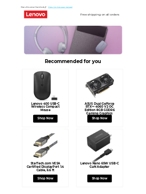 Lenovo - Tech picks just for you