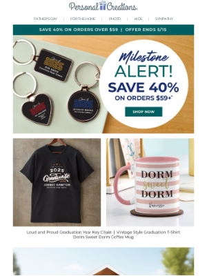 Personal Creations - 🎓 Save up to 40% on Gifts for Your Favorite Graduate.