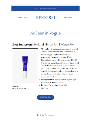 Sekkisei-usa - 🌟 SEKKISEI Sunscreen Shines in Vogue! 🌟