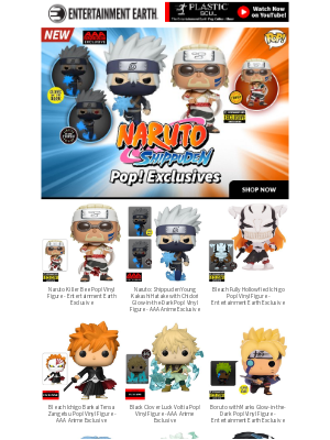 Entertainment Earth - Watch Out! Exclusive Naruto Funko Pop! Figures Coming Your Way
