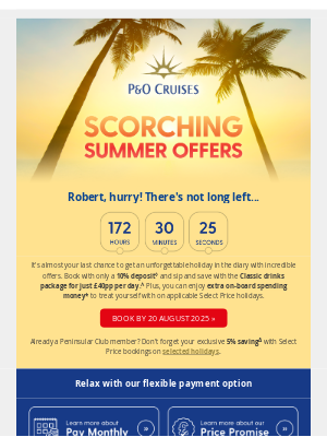 P&O Cruises - Your Wednesday just got better: grab these offers before it's too late