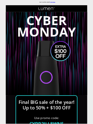 Lumen - Cyber Monday - Up to 65% OFF