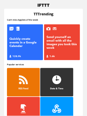 IFTTT - Join the hype and see what’s taking off this week! 👀
