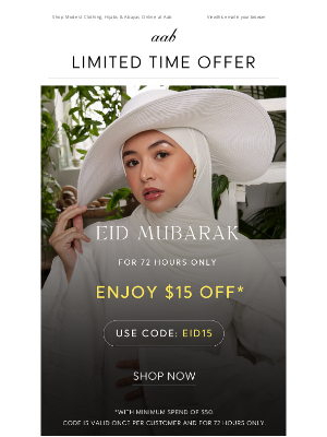 Aab - Eid Mubarak - Claim Your Eid Gift Now! 🎁