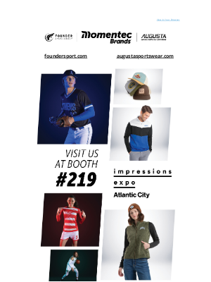 Augusta Sportswear - Visit us at ISS Atlantic City! Booth #219