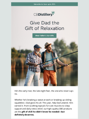 The CBDistillery - For the Dad Who Never Slows Down