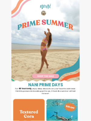 Nani Swimwear - 48 Hours of Nani Prime Days Summer Sale 🏖️