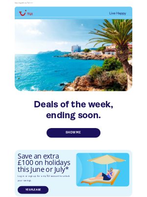 TUI (United Kingdom) - Your Bank Holiday just got better 😍