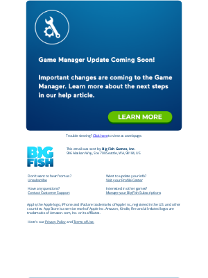 Big Fish Games - 🕹️ Game Manager Update Coming Soon 🔨