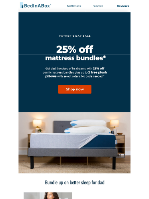 BedInABox - Bundle and save on dad's sleep.