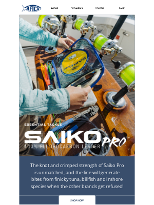 AFTCO Fishing - Saiko Pro Fluorocarbon